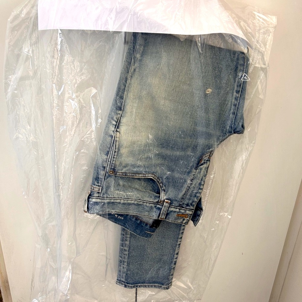 Saint Laurent Santa Monica Light Blue Denim Jeans - Picture 2 of 8